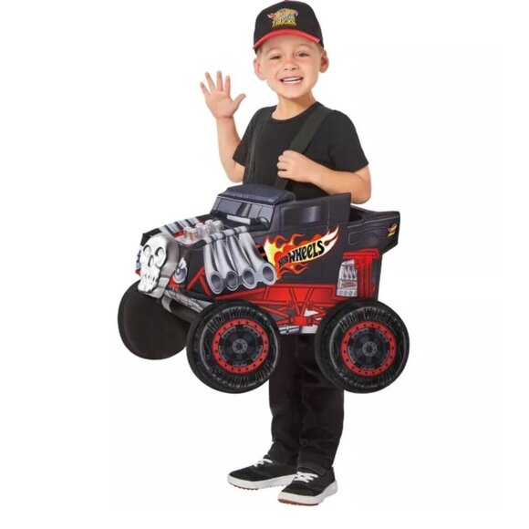 Spirit Halloween Hot Wheels Bone Shaker Toddler Ride Along Costume One Size
